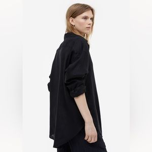 H&M Oversized Linen button down shirt